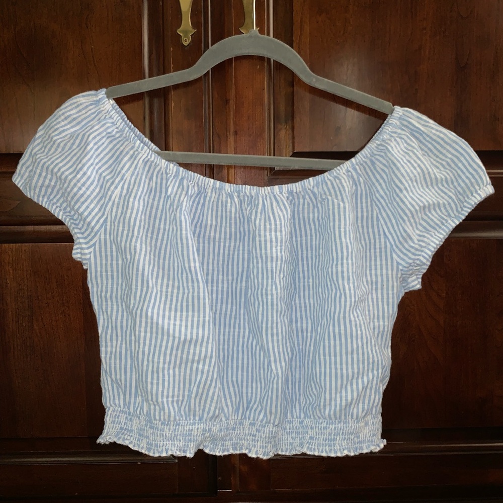 Off the shoulder crop top